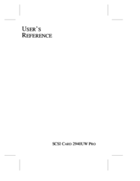Zobrazit dokument Adaptec 2940UW Manuál s instrukcemi